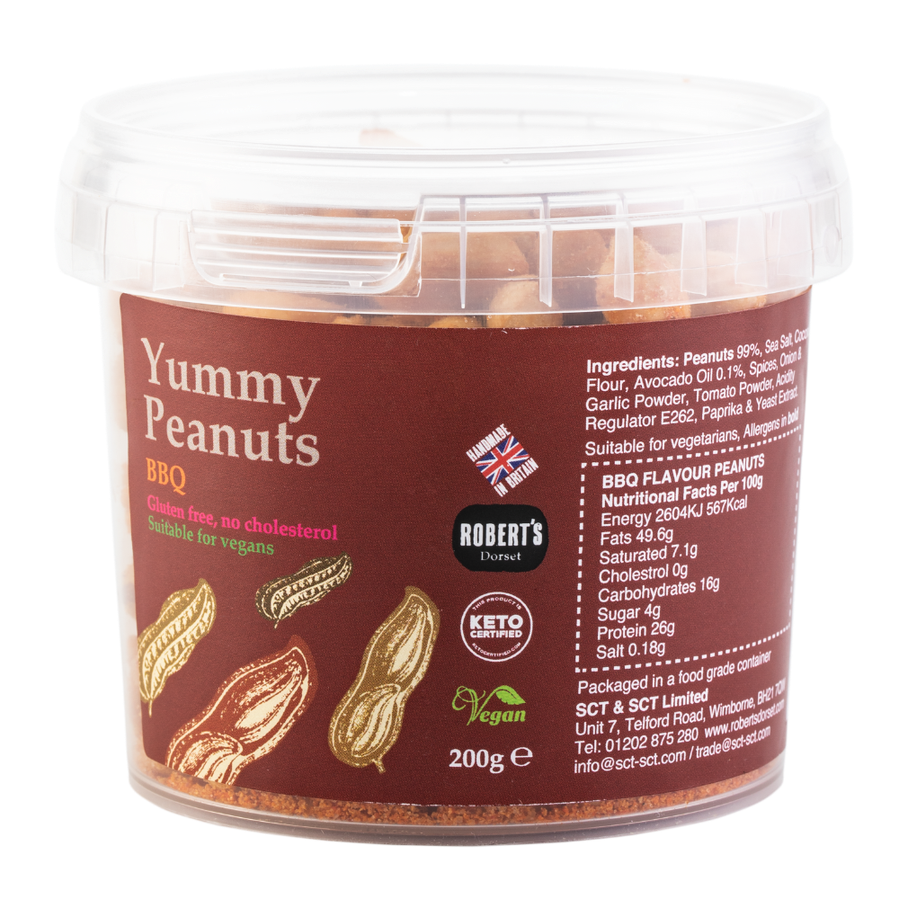 Smoky BBQ gourmet peanuts by Robert's Dorset