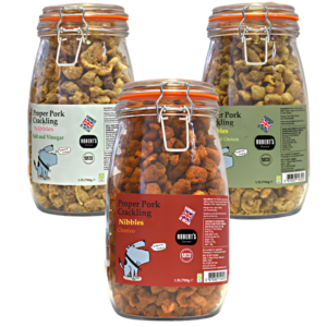 Proper Pork Crackling Nibbles  600g Glass Jar