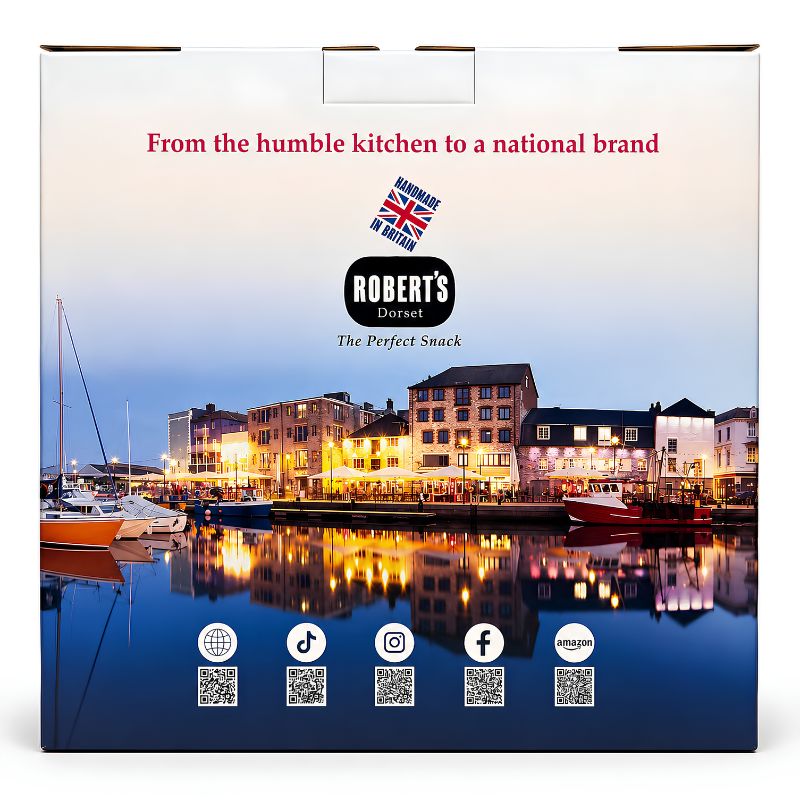 Gourmet Peanut Gift Box containing 9 pots of premium flavoured peanuts by Robert's Dorset