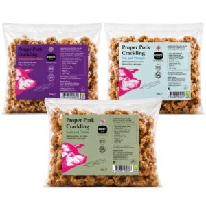 Proper Pork Crackling 250g Bulk Bag – KETO Certified British Pork Crackling